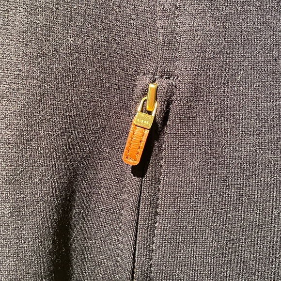Ralph Lauren Navy Dress w gold zipper - Picture 4 of 6